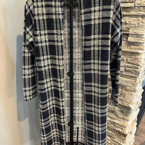 Yak & Yeti navy and gray long cardigan size s/m